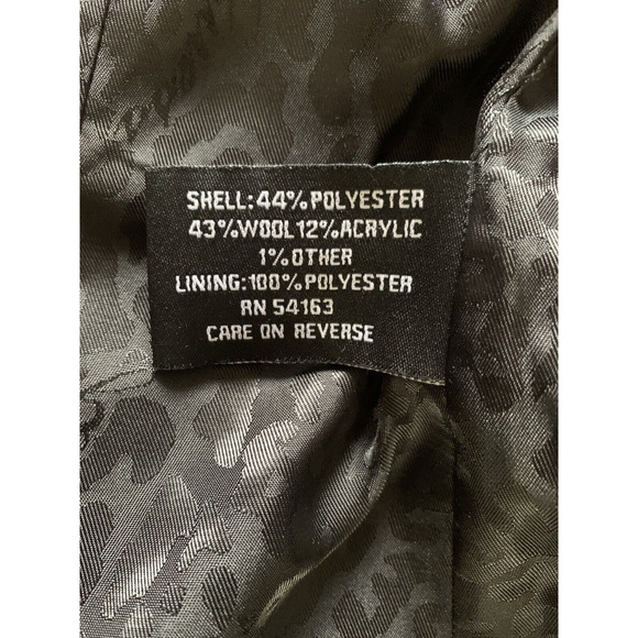 Guess Los Angeles 1981 Blazer Womens Small Leather Trim Wool Hipster Sports Coat - Picture 9 of 16